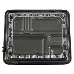 エフピコチューパ 弁当容器 CK-3-1 黒 透明蓋セット 264×197×32mm 1