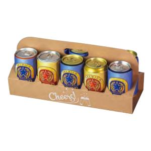 ヤマニパッケージ 缶ビール箱 K-1570FSR ハンディケース 350ml 3本FSR