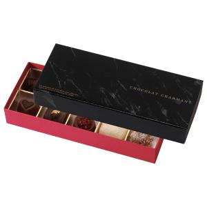 チョコレートボックス チョコ2個箱 黒 42×83×33mm 1ケース100枚入 : 包