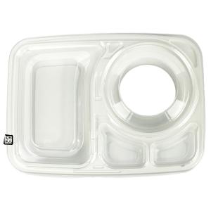 北原産業 弁当容器 KS-12A黒 280×170×35mm 平蓋セット 1セット各600枚