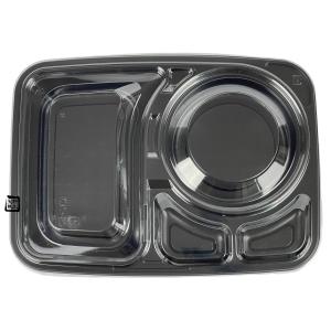北原産業 弁当容器 KE-10 黒 230×170×37(フタ9)mm 内嵌合 本体蓋セット