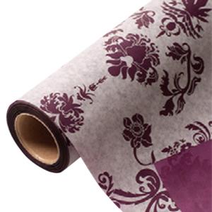 花用 ラッピングペーパー バロック 2 02 パープル 65cm×20m巻 1ケース20本入り 336867 星野 BAROQUE