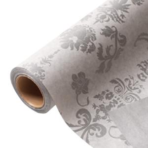 花用 ラッピングペーパー バロック 2 07 シルバー 65cm×20m巻 1ケース20本入り 336877 星野 BAROQUE
