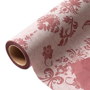 花用 ラッピングペーパー バロック 2 08 ローズ 65cm×20m巻 1ケース20本入り 336878 星野 BAROQUE