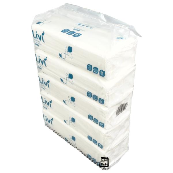 リビィ ペーパータオルミニ 小判 200枚 5個パック 1ケース10パック入り(50個) 8783 ...