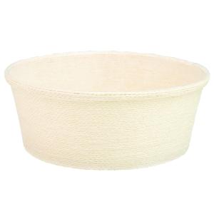 ペーパーロープバスケット L φ27cm ホワイト φ270×110mm 1ケース60個入 3026-81 カレント フラワー 花用 花篭 籠 丸型
