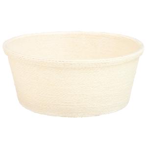 ペーパーロープバスケット M φ24cm ホワイト φ240×105mm 1ケース64個入 3026-91 カレント フラワー 花用 花篭 籠 丸型