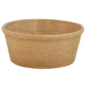 ペーパーロープバスケット M φ24cm キャラメル φ240×105mm 1ケース64個入 3026-98 カレント フラワー 花用 花篭 籠 丸型