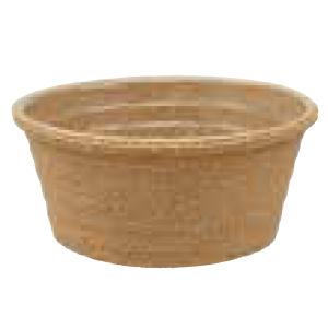 ペーパーロープバスケット L φ18cm キャラメル φ180×80mm 1ケース120個入 3008-28 カレント フラワー 花用 花篭 籠 丸型