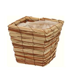 山草バスケット D4 ミックス 150×150×130mm 1ケース60個入 6011-03 カレント フラワー 花用 花篭 籠 角型