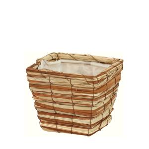 山草バスケット D3.5 ミックス 140×140×110mm 1ケース100個入 6011-04 カレント フラワー 花用 花篭 籠 角型