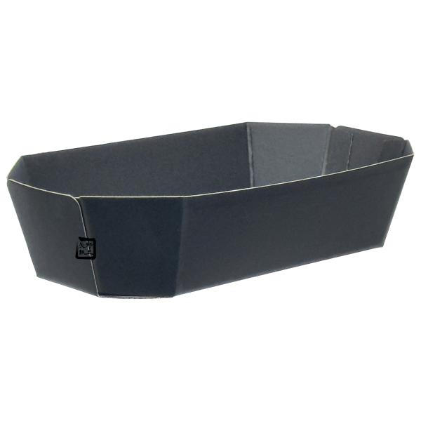 フルーツ用紙トレー 14号 ブラック 220×125×50mm 1ケース600枚入 601827 信...