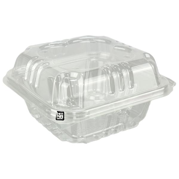 ミニパック クロバー200 115×115×62mm 4穴 嵌合 1ケース1200枚入 ミニトマト用...