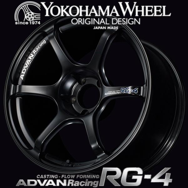 アドバン レーシング RG4 アルミホイール 18x7.0J　4/100　+41 M14 セミグロス...