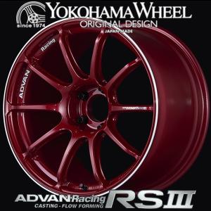 アドバン レーシング RS3 アルミホイール 18×8.0J 5/100 +37 アンバー
