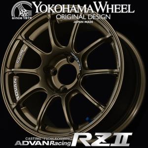 ろにー。ADVAN レーシング 15インチ ホイール 2本 アドバン レーシング RZ2 RZII アルミホイール 15×5.0J 4/100 +