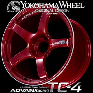 アドバン レーシング TC4 アルミホイール 17×7.5J 4/100 +35 ブラック
