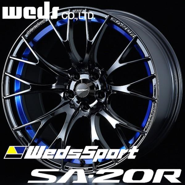 ウエッズスポーツ SA-20R アルミホイール 18×8.5Ｊ　5/114.3　+50 ブルーライト...