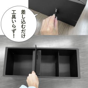 本棚 大容量 コミックラック 3段 段ボール ...の詳細画像5