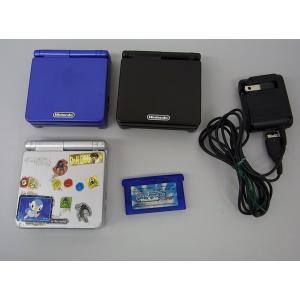 Lbm 動作品 ゲーム機本体 セール開催中最短即日発送 ゲームボーイ アドバンスsp 3台 Acアダプタ ブラック ブルー ニンテンドー シルバー Ags 001