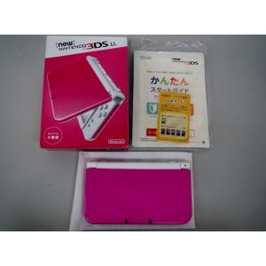 LBR 美品 動作品 ゲーム機本体 NEW ニンテンドー 3DS LL 箱 取説 ARカード 他付属品付き RED-001 ピンク ホワイト Nintendo 任天堂