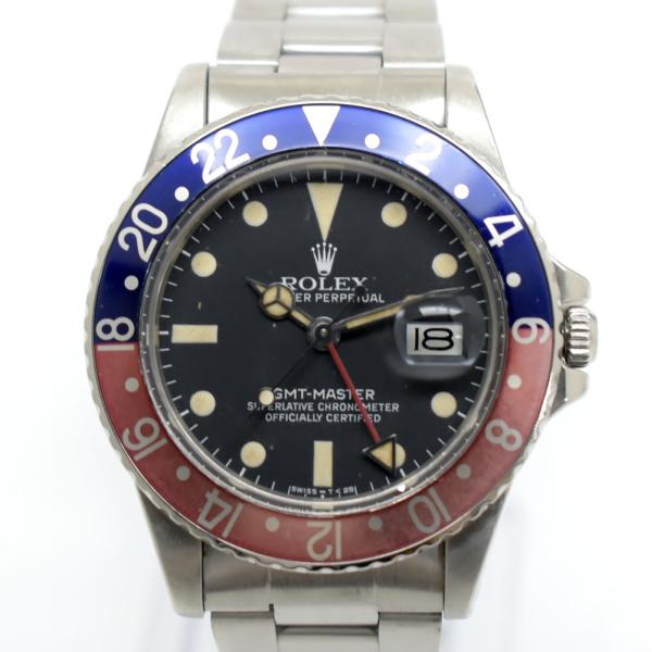 ロレックス ROLEX 腕時計 GMTマスター 16750 3075 メンズ 自動巻き SS OH済...
