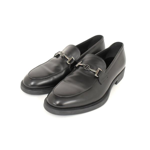 ジョルジオアルマーニ Giorgio Armani 黒系 メンズ ビットローファー 8 X2A391...