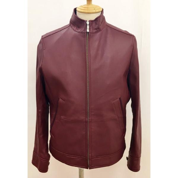 ダックス Daks 羊革シングルライダースジャケット M 美品 2503WR069