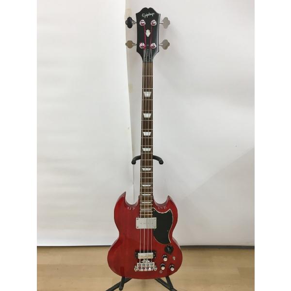 エピフォン Epiphone エレキベース EB-3 ワインレッド 現状品 ZENN製 ハードケース...