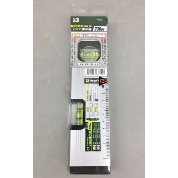 新潟精機 SK アルミ水平器 マグネット付 ALM-230 230mm 未使用 2509LR348