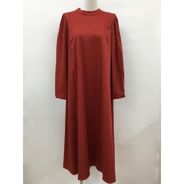 リフレクト ReFLEcT ワンピース 11/L レッド系 立体裁断 ロング Aライン マキシ丈 未...