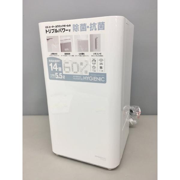 上部給水式 ハイブリッド加湿器 ハイジェニック スリーアップ HB-T2141-WH 2022年製 ...
