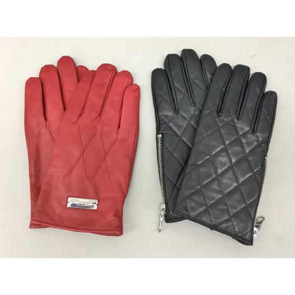 ヴァンキッシュ Black by VANQUISH/VANQUISH レザー手袋 2双まとめ ブラッ...