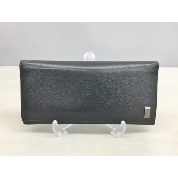 ダンヒル dunhill 長財布 ブラック 箱・ギャランティカード付き 2512LS146