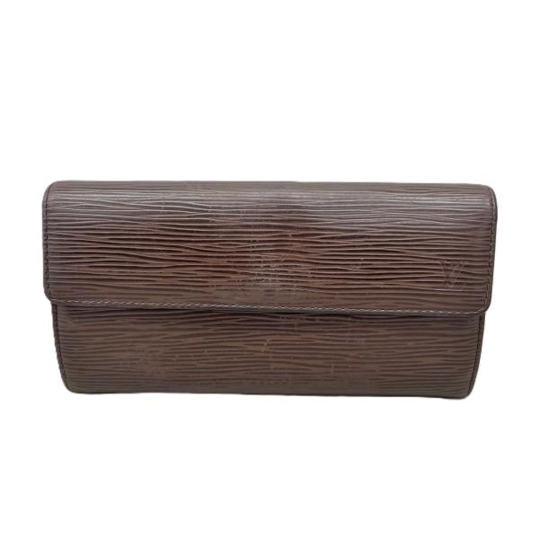 長財布 LOUIS VUITTON ルイヴィトン エピ ポルトフォイユ・サラ M6374K ブラウン...