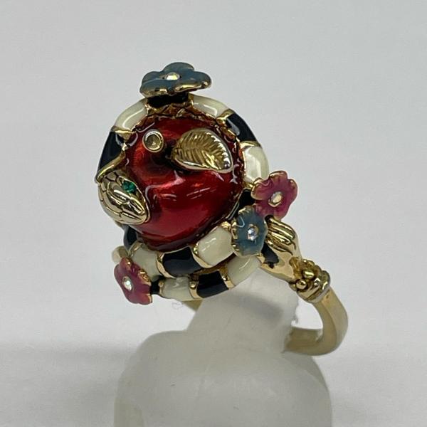 ANNA SUI アナスイ リング エデンの園シリーズ 林檎/蛇モチーフ