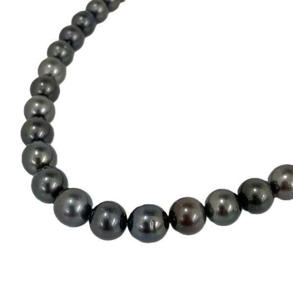 タヒチパール ネックレス 黒蝶真珠 シルバー留め具