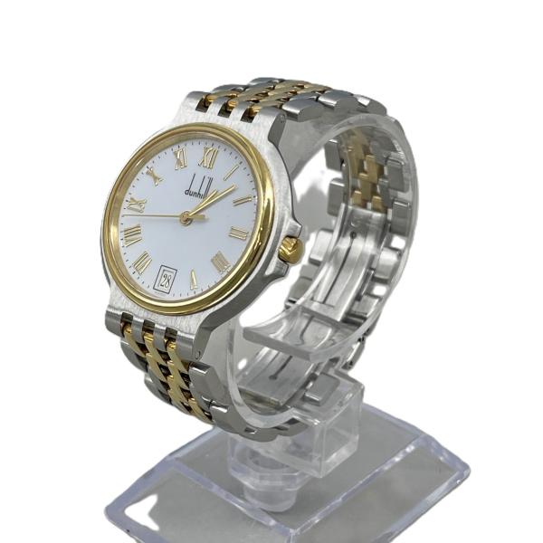 Elite エリート Dunhill ダンヒル 腕時計 クォーツ SS×YGコンビ 3ロウ 2026...