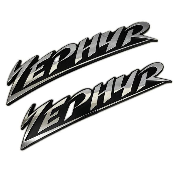 カワサキ Kawasaki バイクタンクエンブレム ゼファー ZEPHYR 左右セット