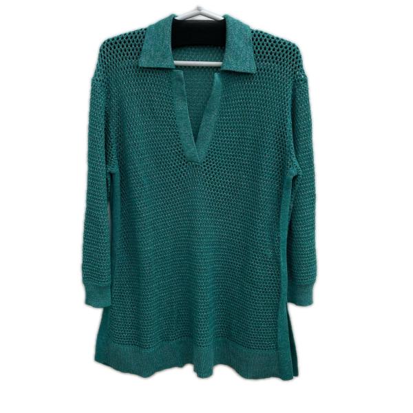 DAMA collection ダーマコレクション ニットカットソー サイズ2 Vネック ラメ