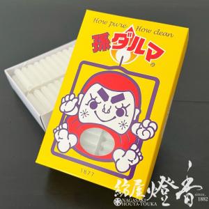 普通ローソク『超短太サイズ【孫ダルマ・大箱/128本入】紙箱[燃焼20分]』東海製蝋｜hoya-tohka