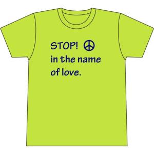 【Tシャツ】STOP IN THE NAME OF LOVE｜hoyhoy-records