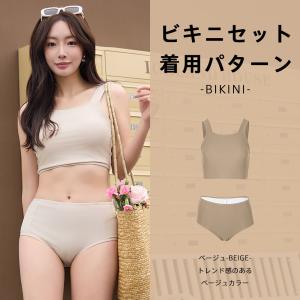 水着 レディース 体型カバー ビキニ 長袖 ラ...の詳細画像5
