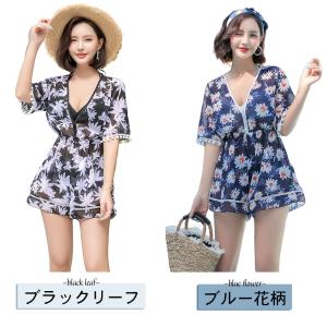 ロンパース 水着レディース ビーチワンピース ...の詳細画像2