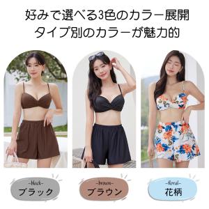 水着 レディース 体型カバー セパレート 3点...の詳細画像2
