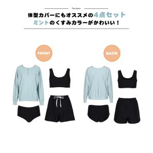 水着 レディース 体型カバー ビキニ 長袖シャ...の詳細画像4