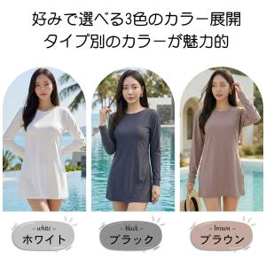 ラッシュガード レディース ワンピース 長袖 ...の詳細画像2