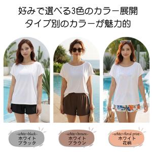 ラッシュガード レディース 半袖 Tシャツ シ...の詳細画像2