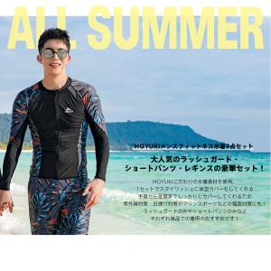 新作登場! フィットネス水着 メンズ ラッシュ...の詳細画像3