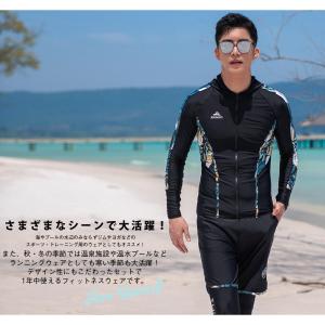 新作登場! フィットネス水着 メンズ ラッシュ...の詳細画像4
